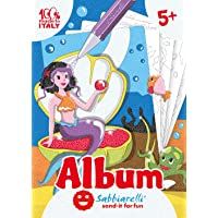 Los mejores  - Sabbiarelli Sand-it For Fun - Álbum Las Sirenas: 5 Dibujos pre-pegados para Colorear con la Arena (Arena no incluida…